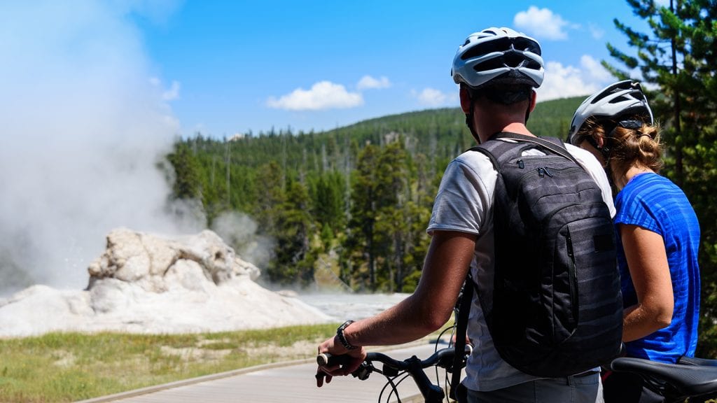 Biking in Yellowstone