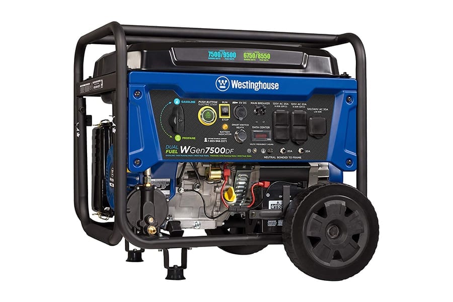Westinghouse WGen7500DF Portable Generators for Camping