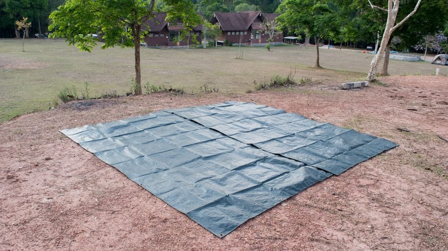 Don’t forget a ground sheet