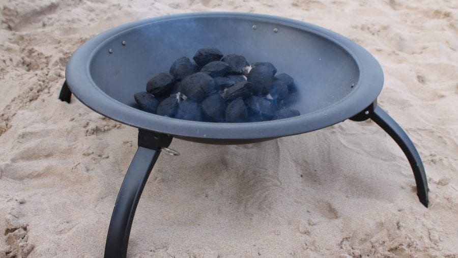 portable fire pit for beach camping